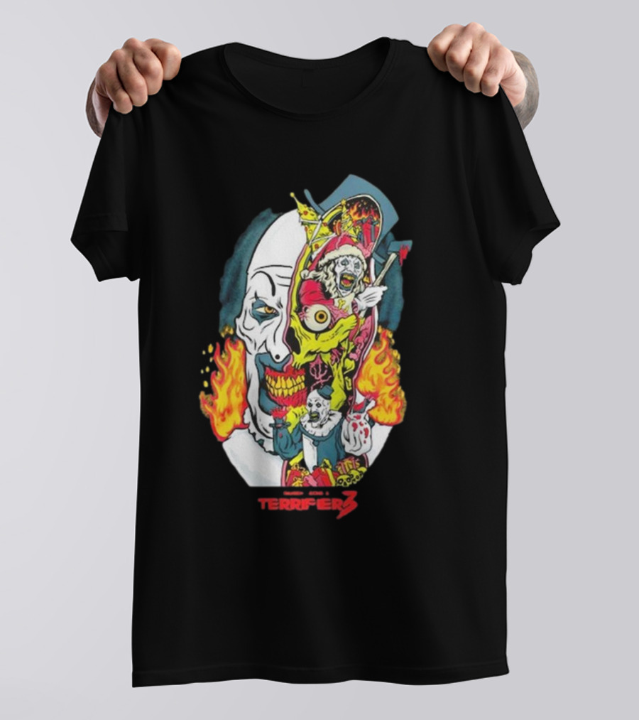 Terrifier 3 Terror Threads Season Of Slaughter Clown Horror T-Shirt
