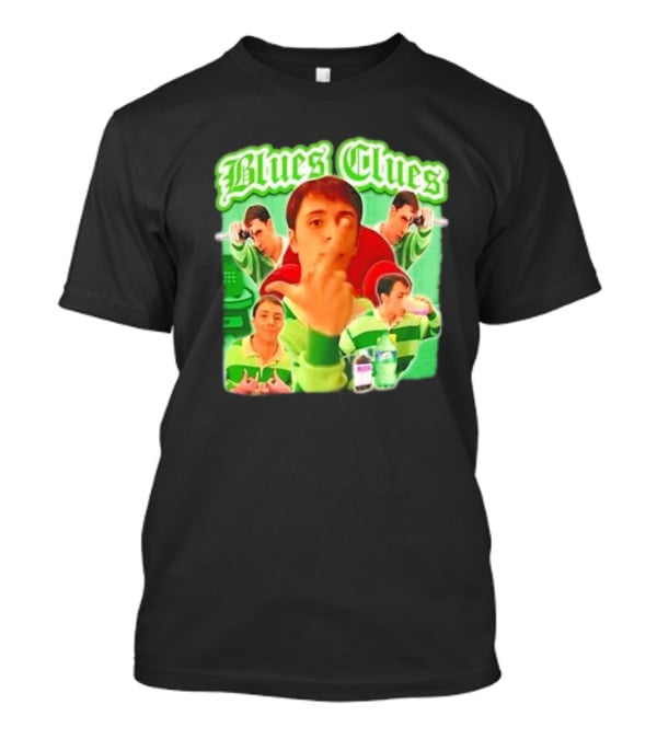Blues Clues Gangster Funny Steve Meme Mashup T-Shirt
