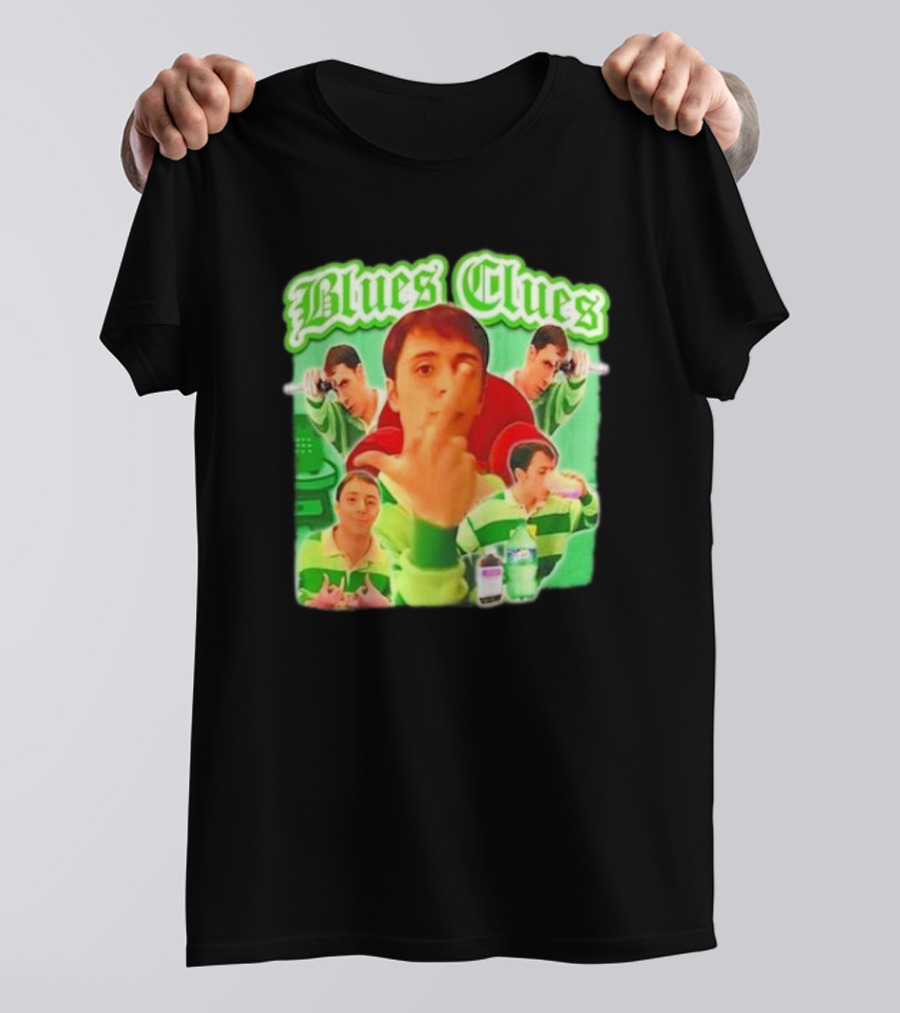 Blues Clues Gangster Funny Steve Meme Mashup T-Shirt