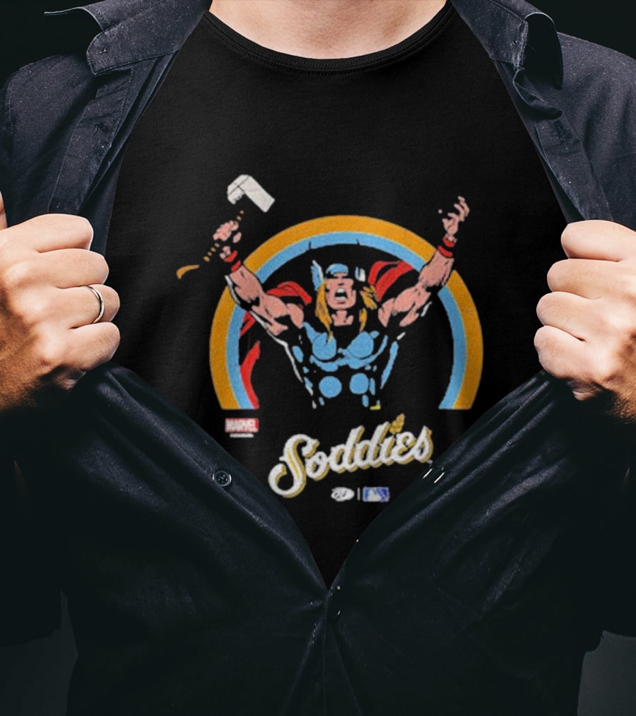 Amarillo Sod Poodles Marvel Soddies Thor T-Shirt