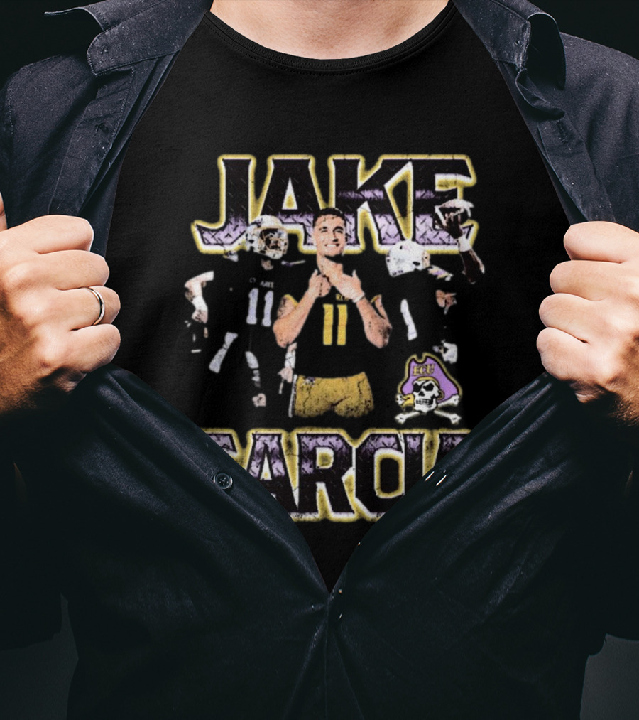 Jake Garcia East Carolina Pirates Football 11 Jersey Retro 90s T-Shirt