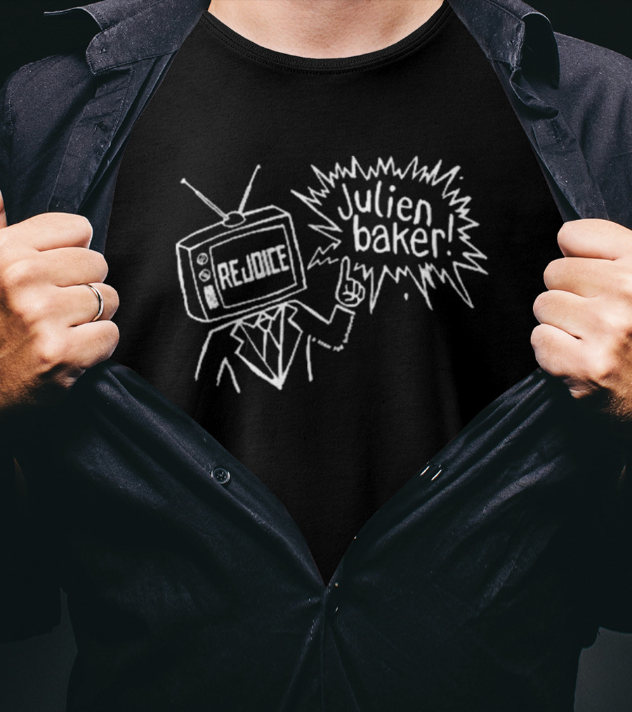 Julien Baker Rejoice TV Head Figure In Suit T-Shirt