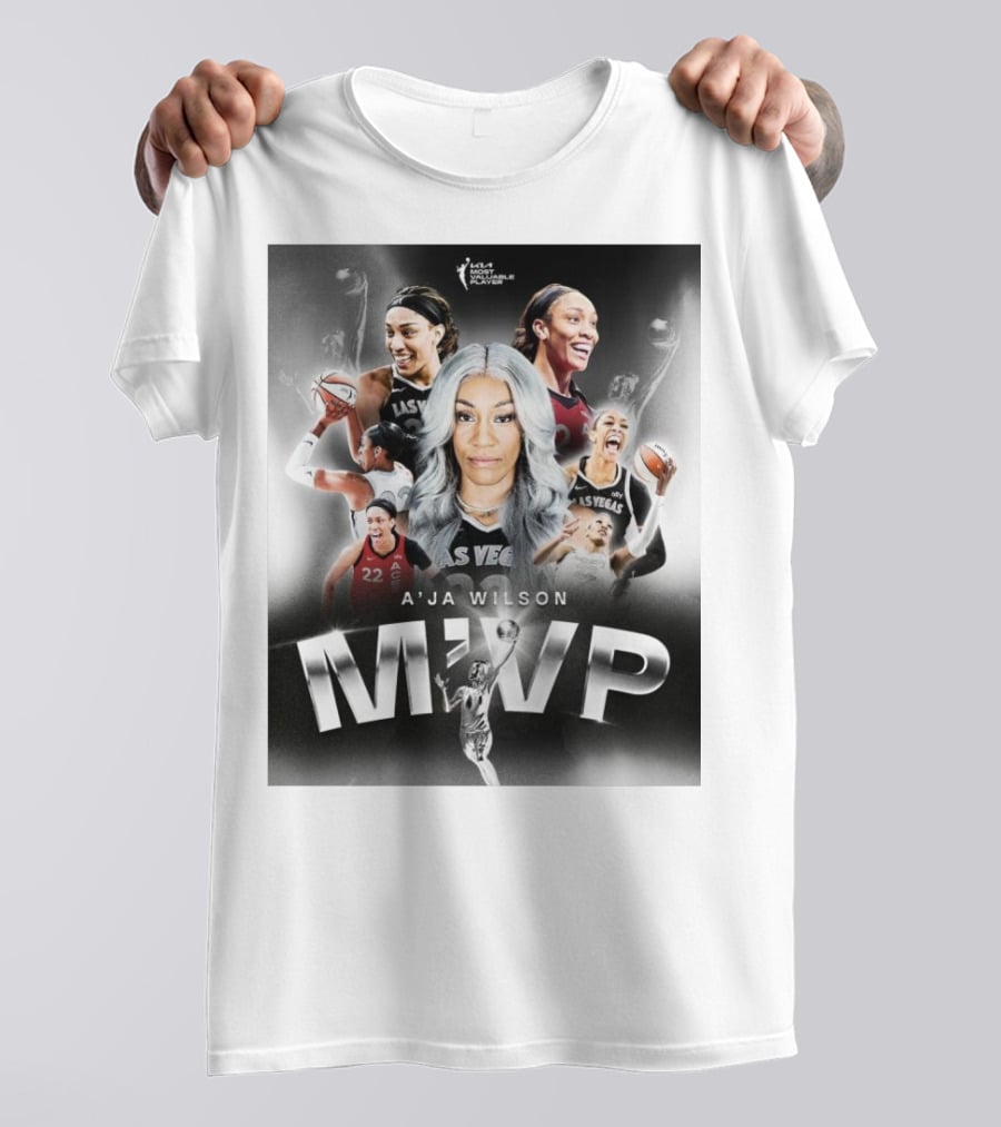A'ja Wilson Las Vegas Aces WNBA MVP T-Shirt