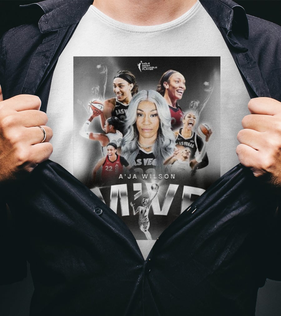 A'ja Wilson Las Vegas Aces WNBA MVP T-Shirt