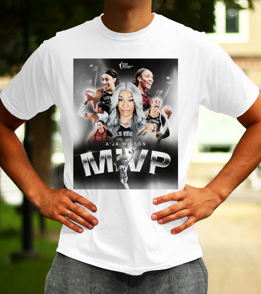 A'ja Wilson Las Vegas Aces WNBA MVP T-Shirt