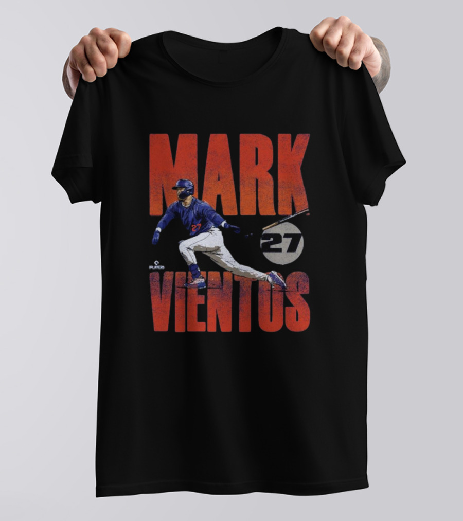 Mark Vientos 27 Action MLB New York Mets Bold Players T-Shirt