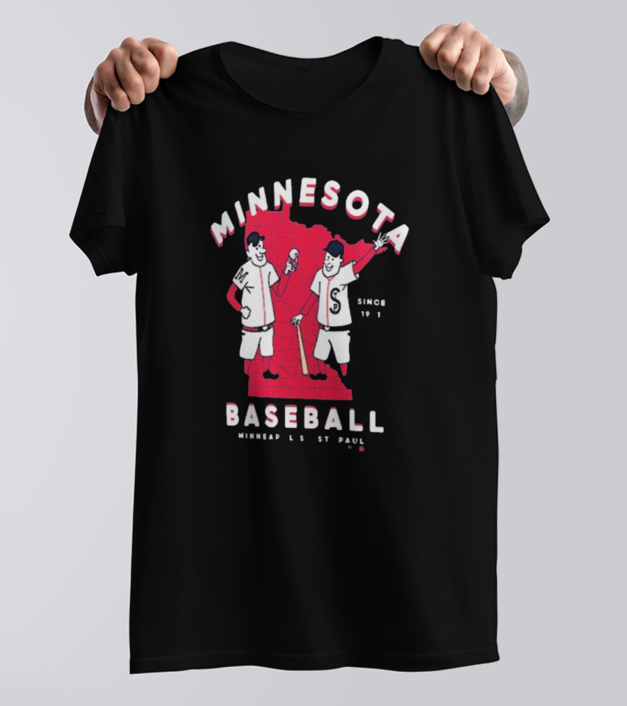 Minnesota Baseball Minneapolis St Paul Since 1901 Twins T-Shirt