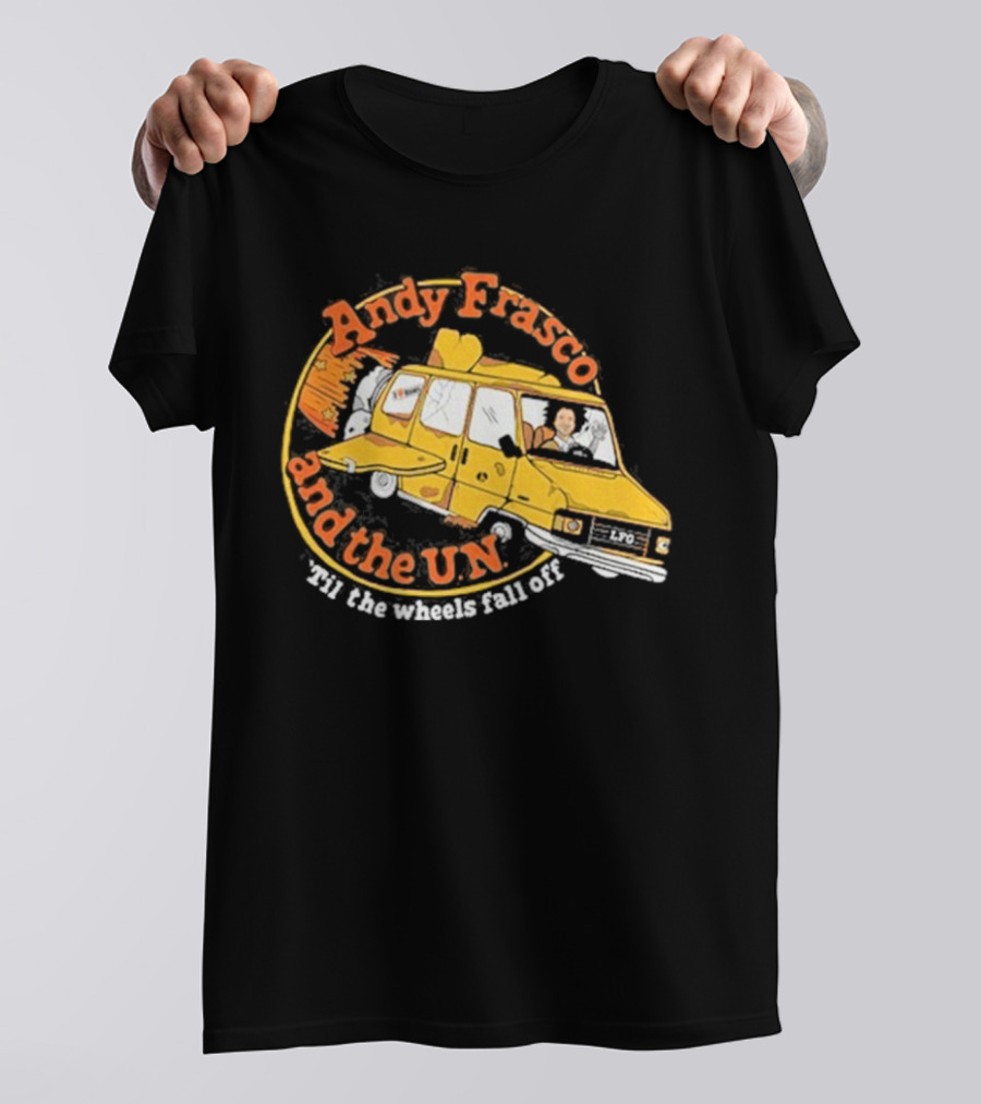 Andy Frasco And The U.N. 'Til The Wheels Fall Off Yellow Van Adventure T-Shirt