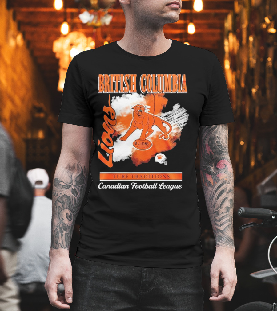British Columbia Lions Turf Traditions Canadian Football League T-Shirt