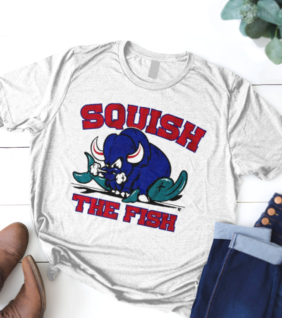 Buffalo Bills NFL Squish The Fish T-Shirt
