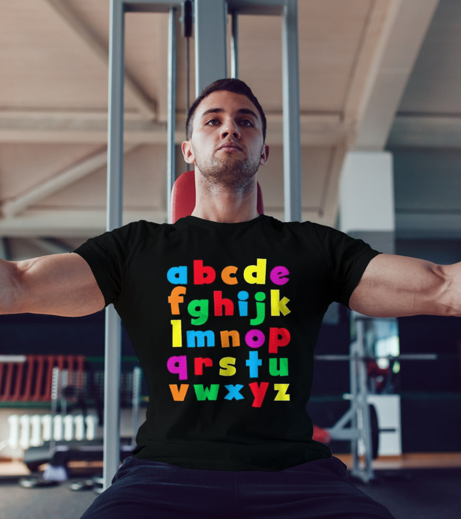 Colorful Alphabet Educational ABCs For Kids Learning T-Shirt