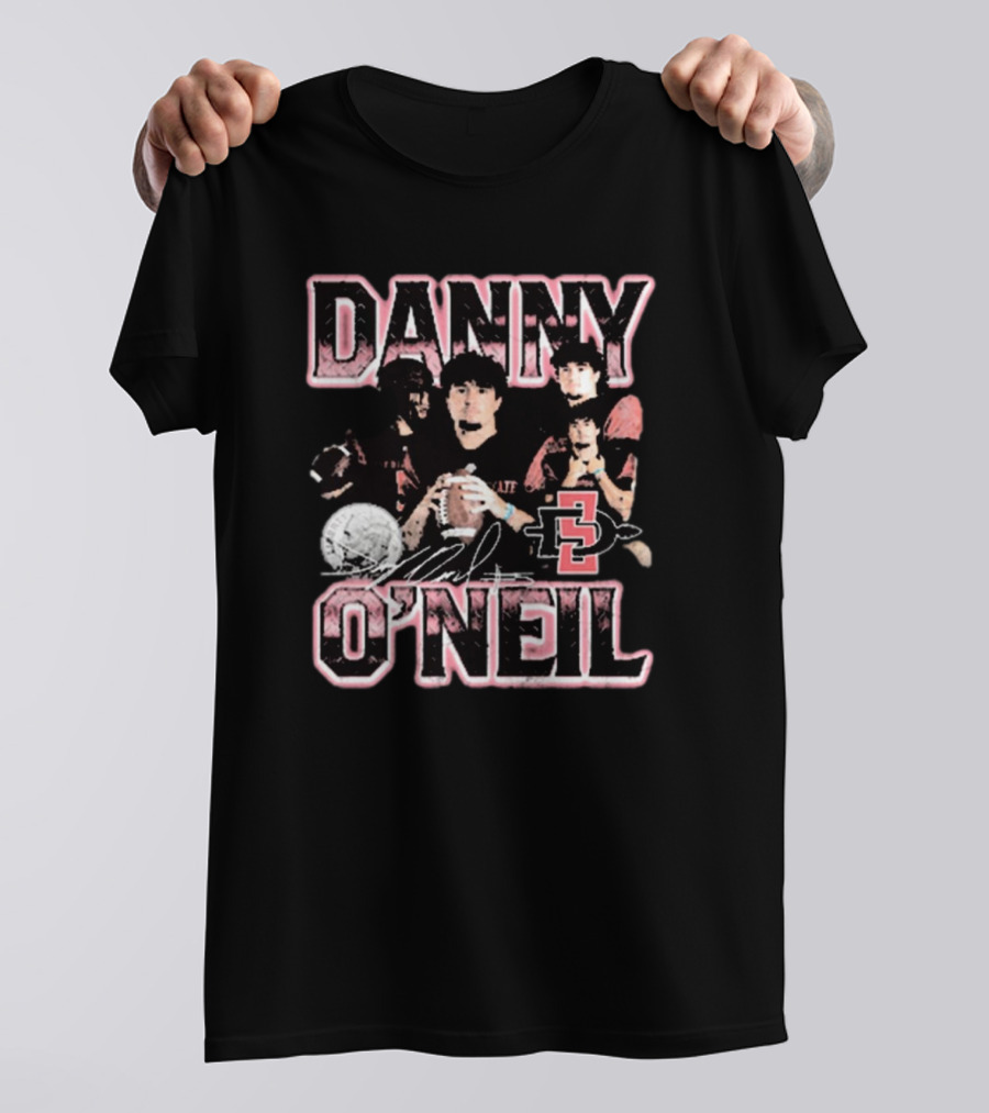 Danny O’Neil San Diego State Aztecs Football 90s Signature Retro T-Shirt