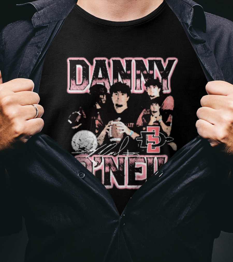 Danny O’Neil San Diego State Aztecs Football 90s Signature Retro T-Shirt