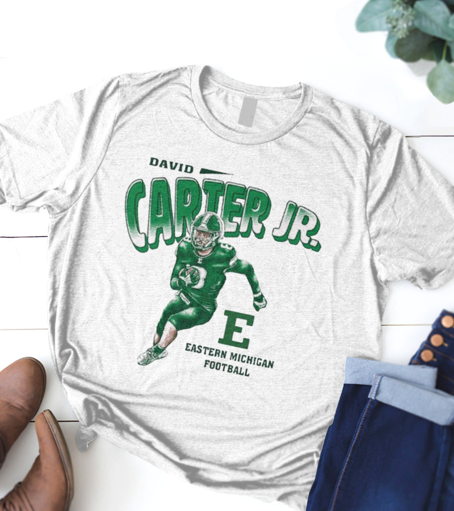 David Carter Jr. Football Eastern Michigan E T-Shirt