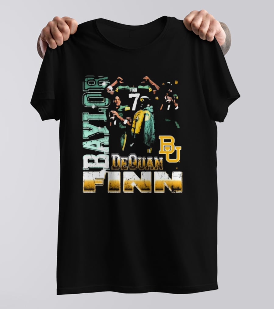 Baylor Bears Dequan Finn 7 BU T-Shirt