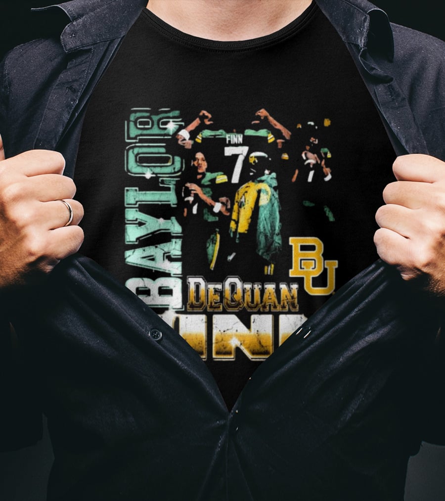 Baylor Bears Dequan Finn 7 BU T-Shirt