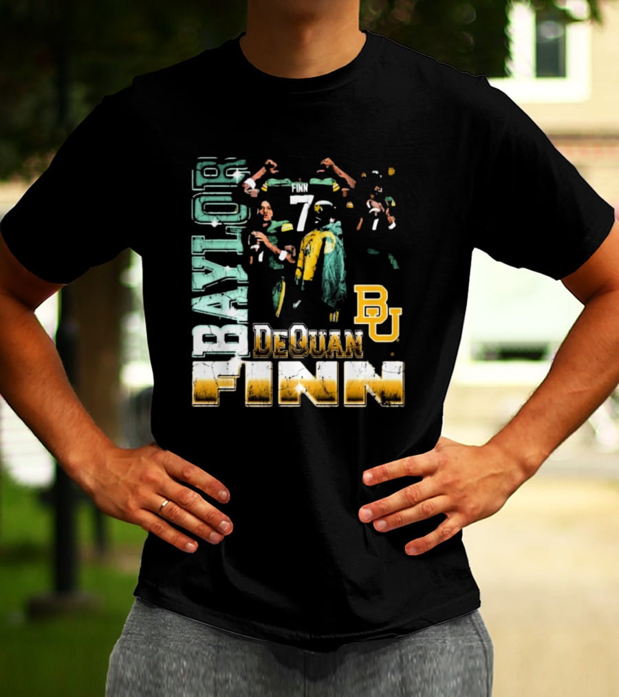 Baylor Bears Dequan Finn 7 BU T-Shirt