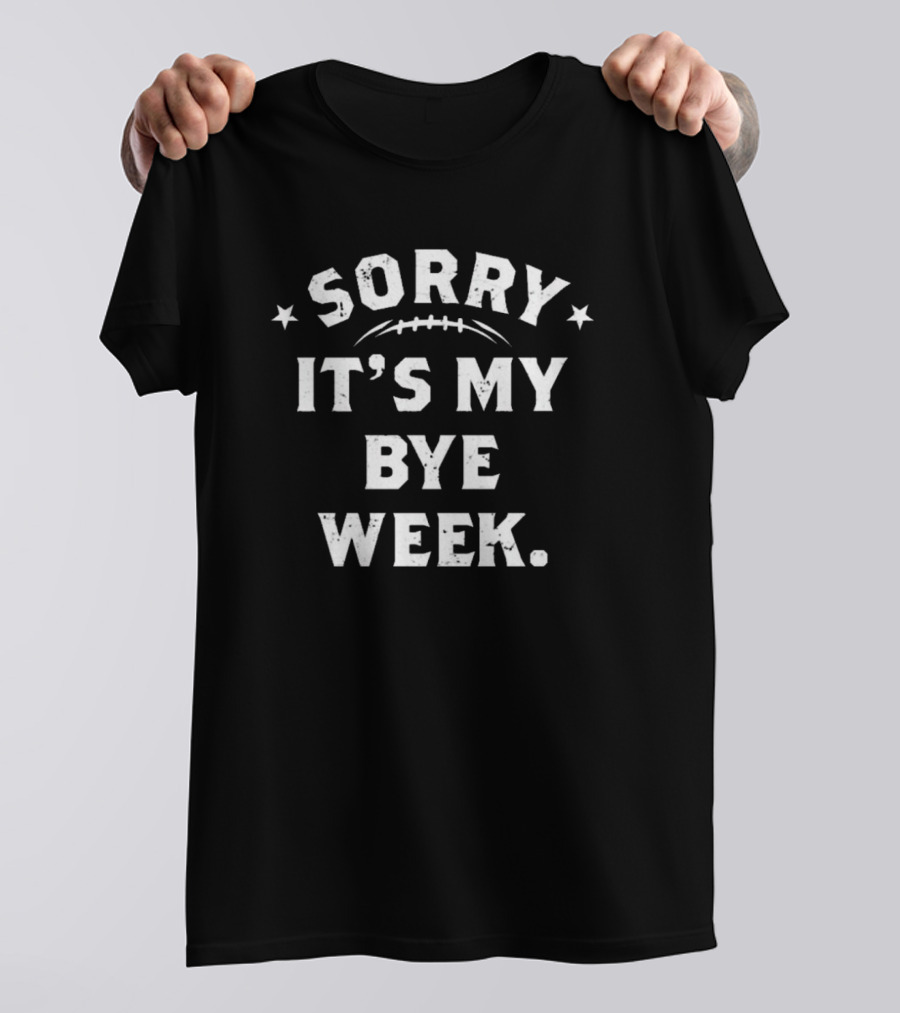 Fantasy Football Sorry It's My Bye Week Vintage Stars Football T-Shirt