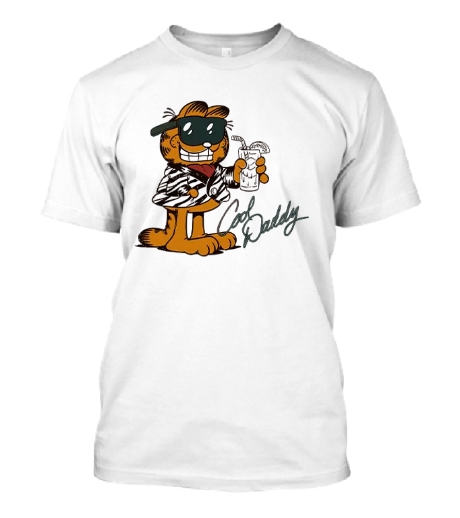 Garfield Cool Daddy Sunglasses Drink T-Shirt