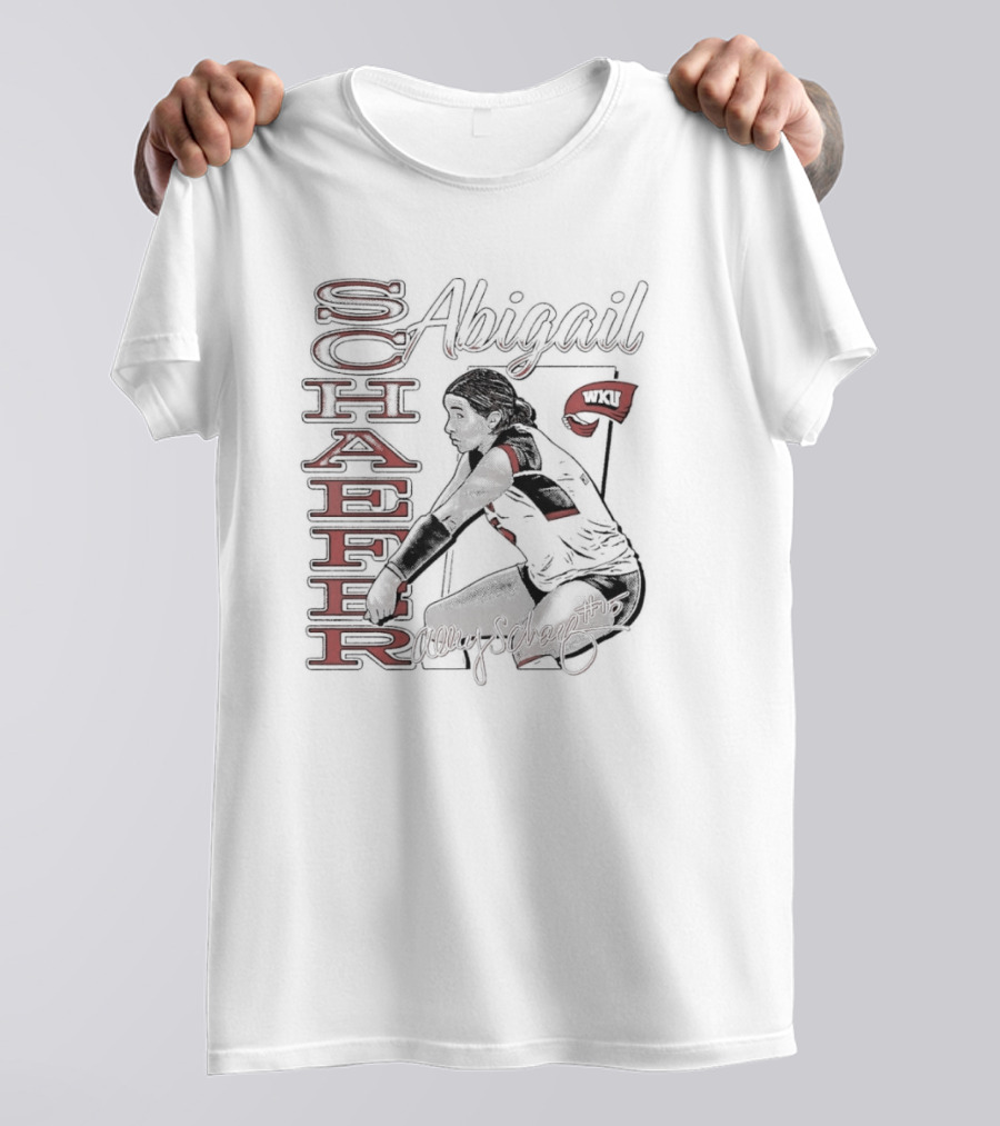 Abigail Schaefer Western Kentucky WKU Illustrated Signature T-Shirt