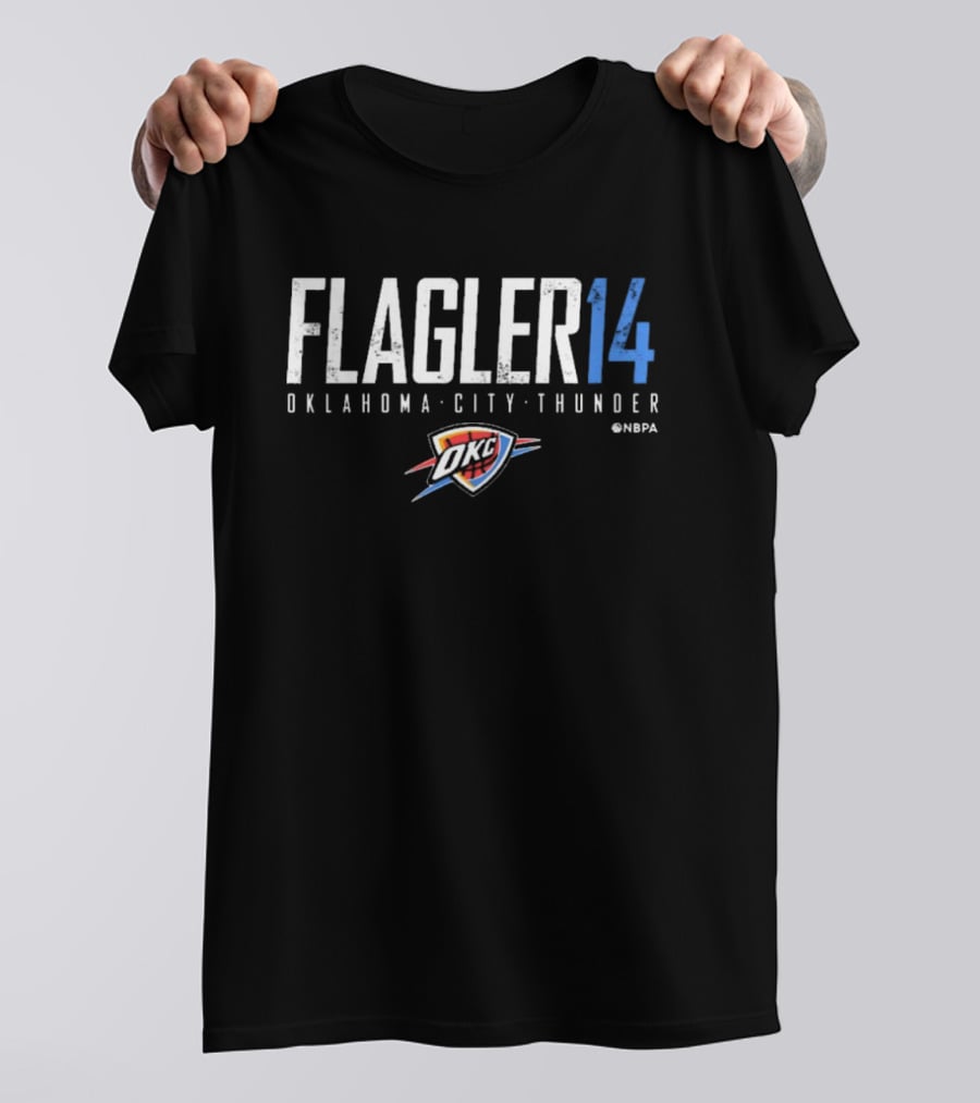 Flagler 14 Oklahoma City Thunder OKC NBA NBPA T-Shirt