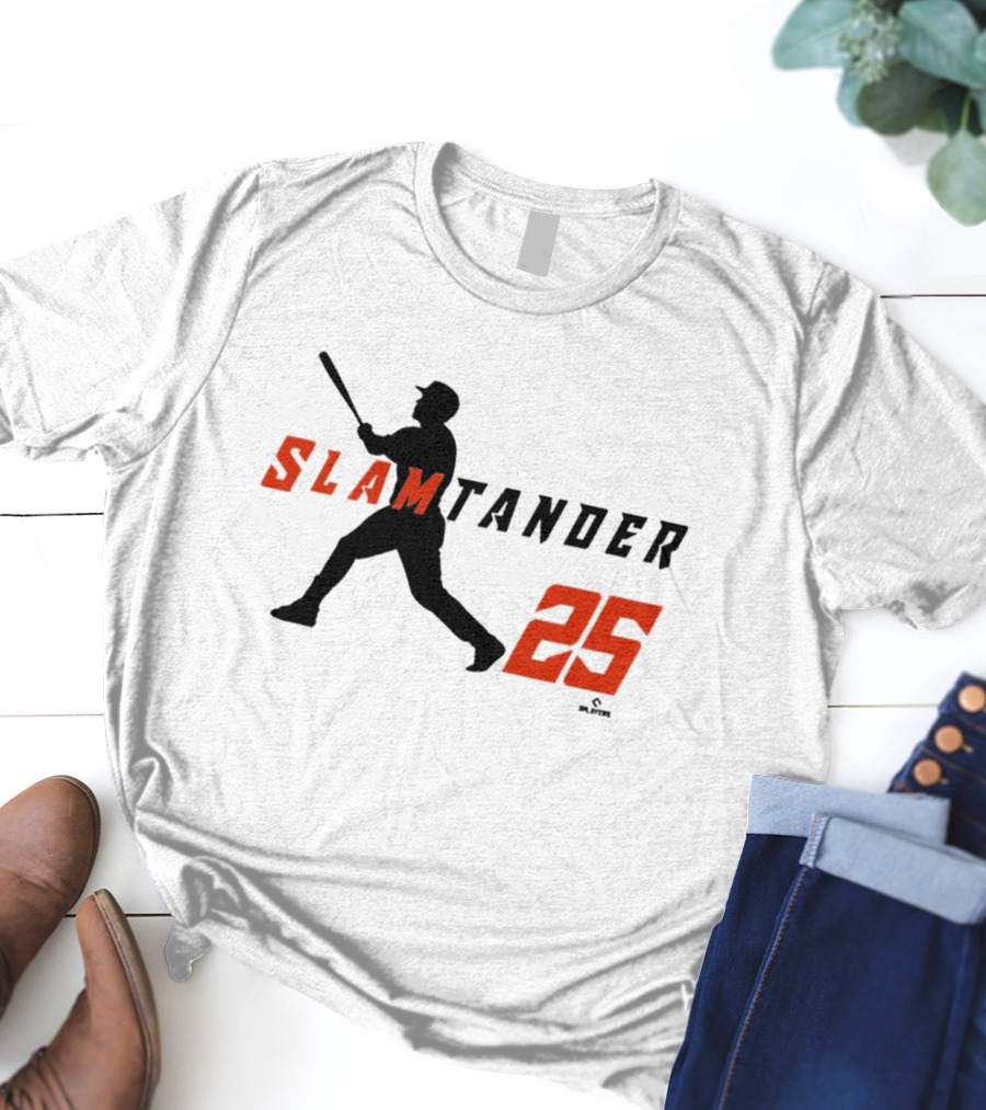 Anthony Santander Slamtander 25 Baltimore Orioles MLB Swing T-Shirt