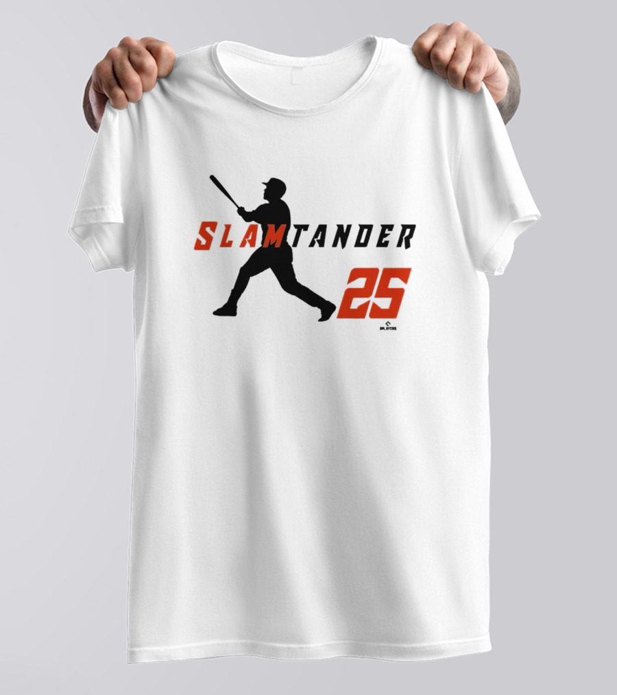 Anthony Santander Slamtander 25 Baltimore Orioles MLB Swing T-Shirt