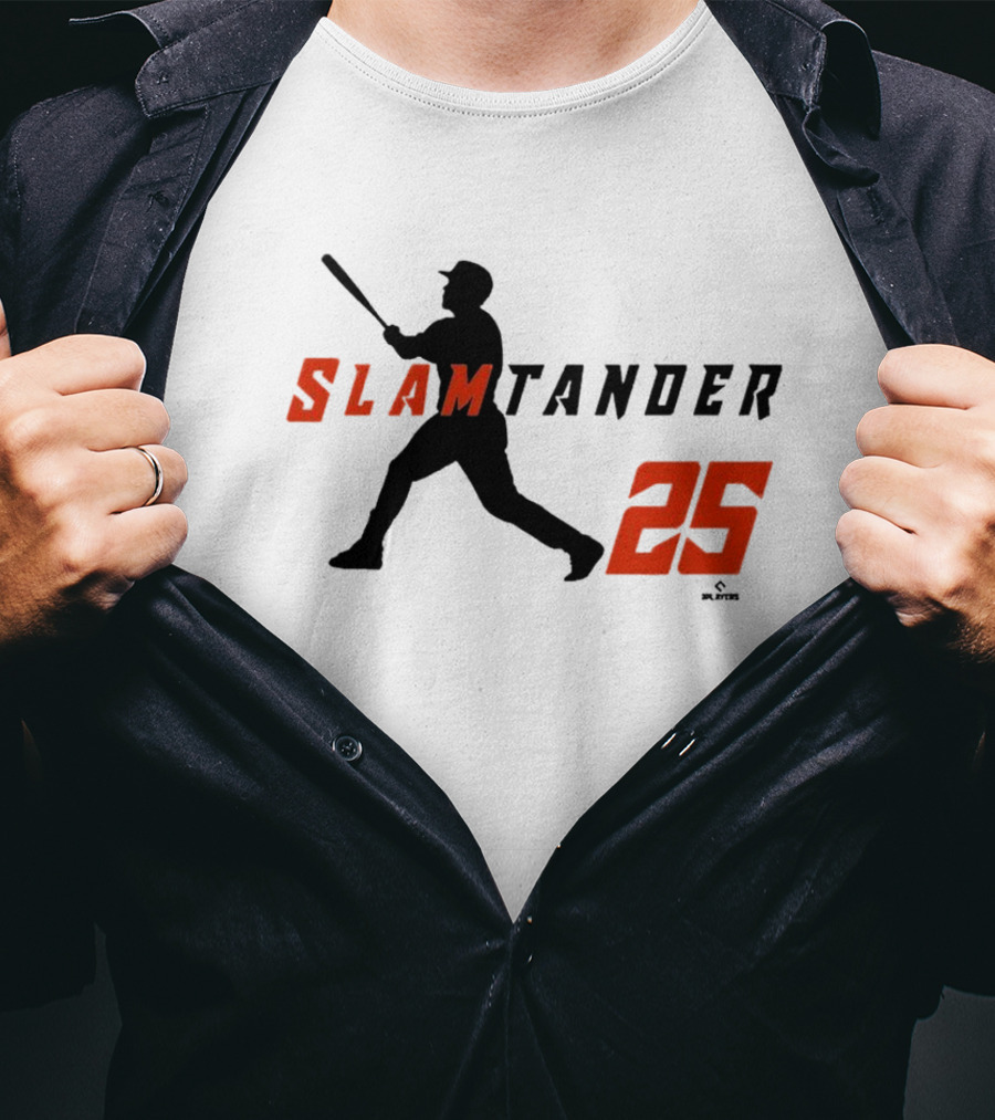 Anthony Santander Slamtander 25 Baltimore Orioles MLB Swing T-Shirt