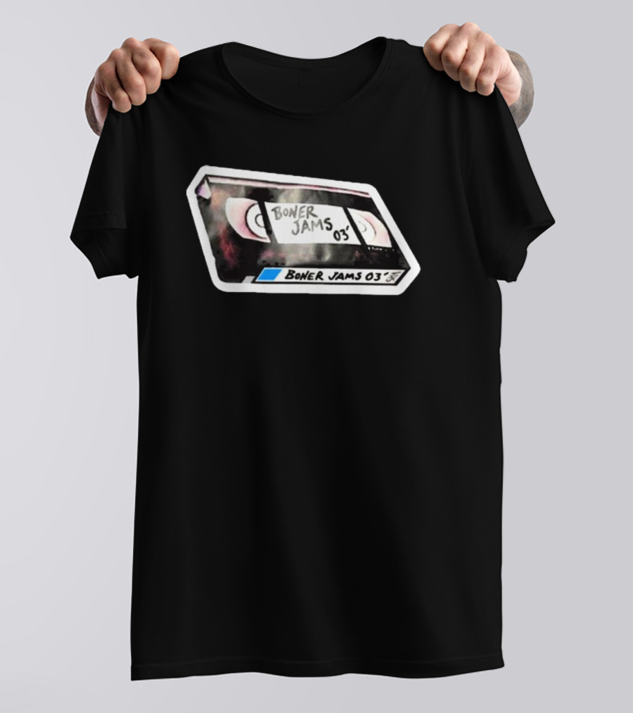Boner Jams 03' VHS Cassette Tape Retro Spoof T-Shirt