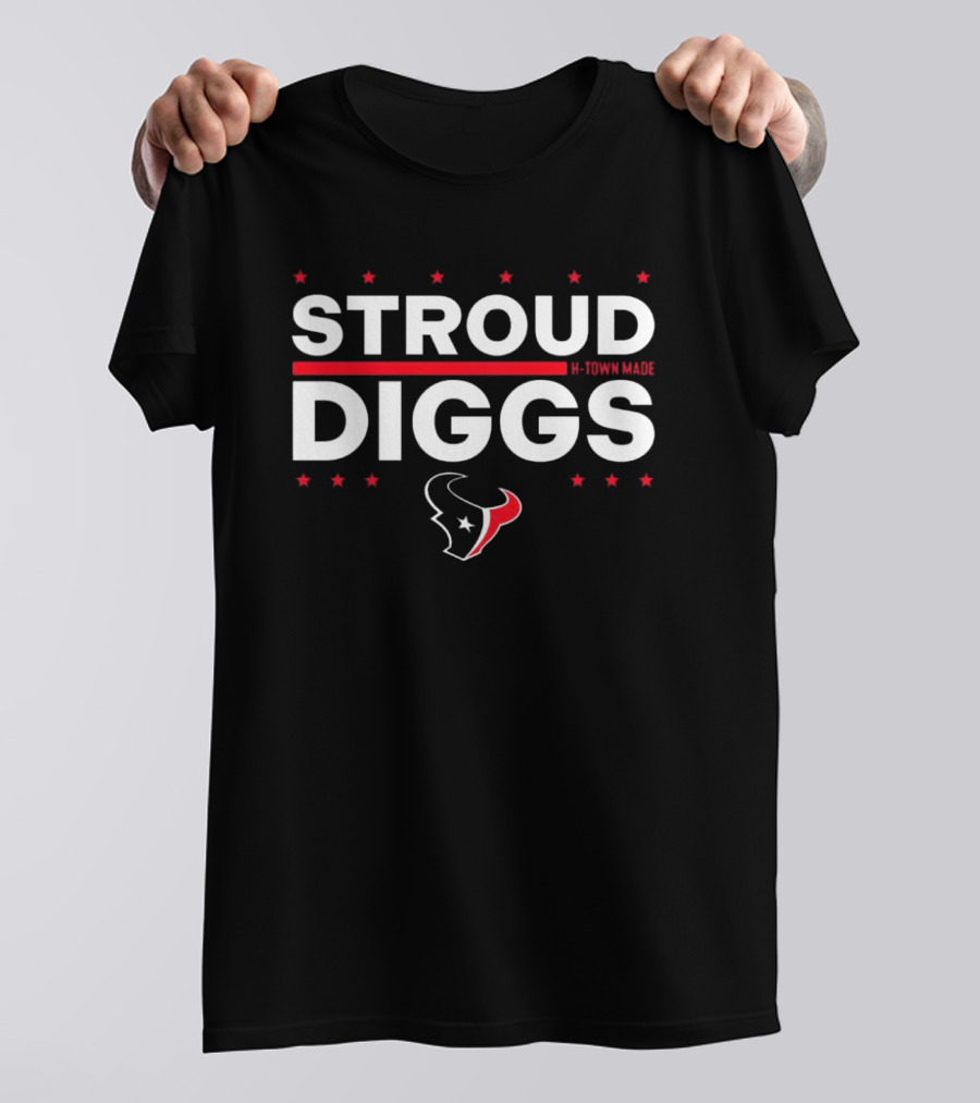 Stroud Diggs H-Town Made Houston Texans T-Shirt