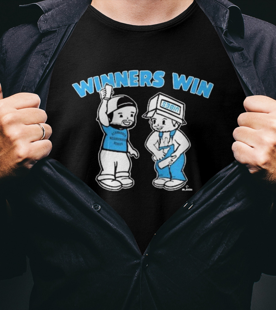 Winners Win Garrett Stubbs Kyle Schwarber Philadelphia Phillies MLB T-Shirt