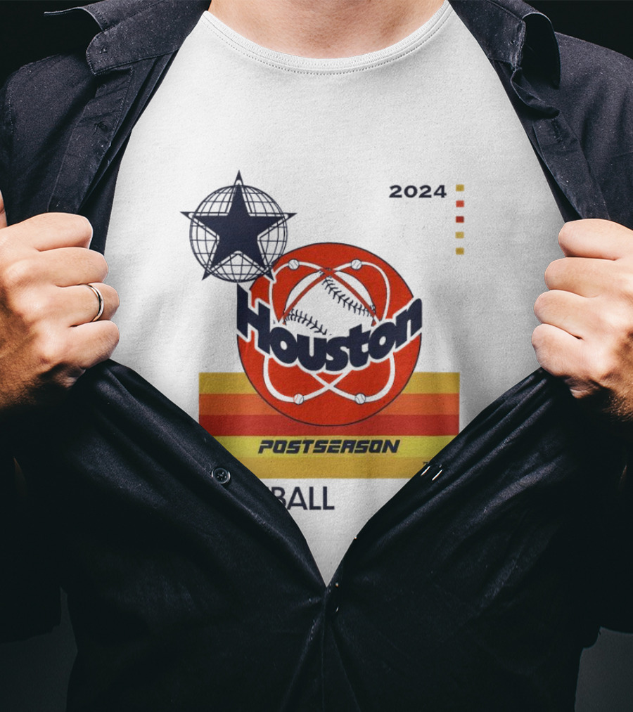 Houston TX Postseason Baseball October T-Shirt