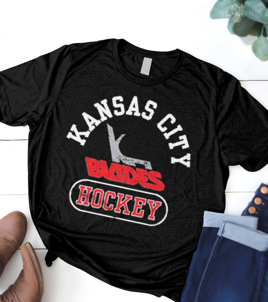 Kansas City Blades Hockey Vintage Team T-Shirt