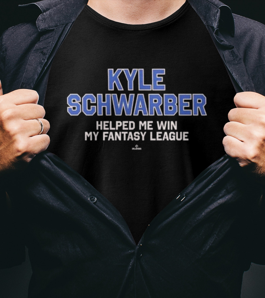 Kyle Schwarber Helped Me Win My Fantasy League T-Shirt