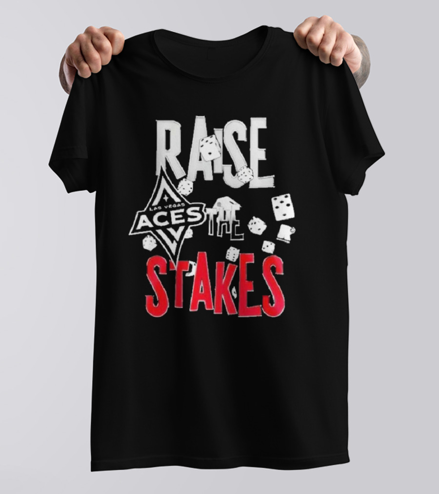 Las Vegas Aces Raise The Stakes Dice T-Shirt