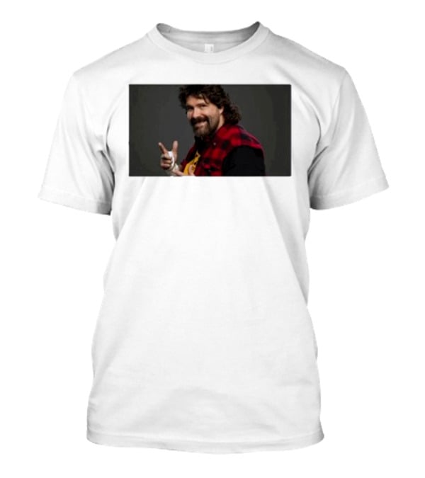 Mick Foley Vuelve A Firmar Un Contrato De Leyenda Con WWE Iconic Flannel Look T-Shirt