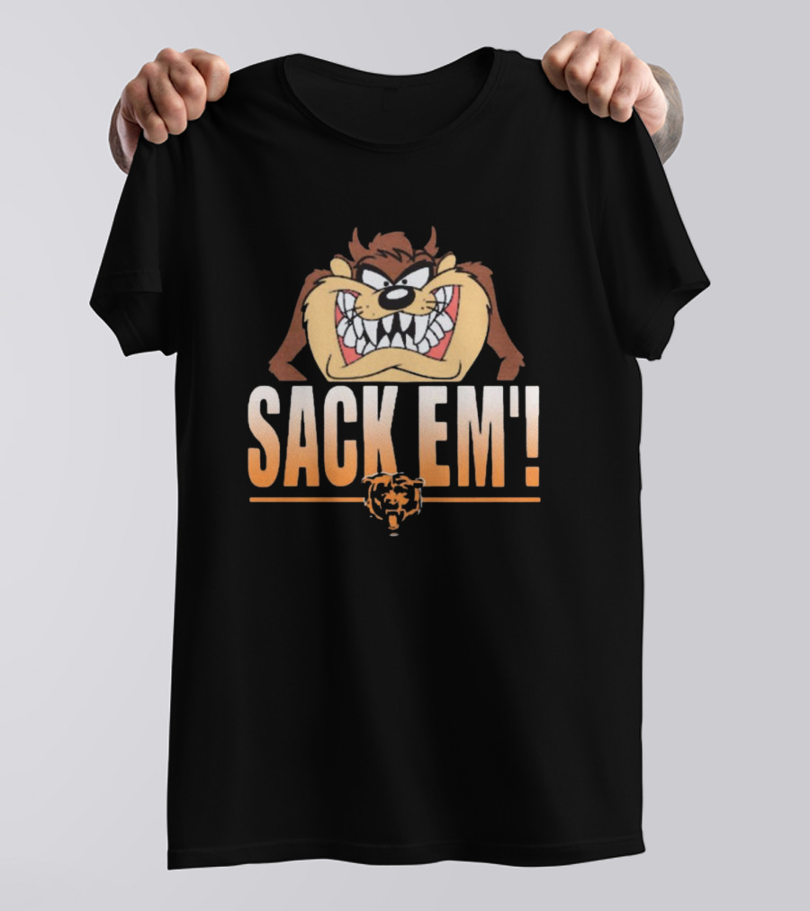 Looney Tunes Taz Sack Em’ Chicago Bears NFL T-Shirt