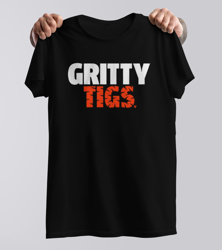 Detroit Tigers Baseball Gritty Tigs Bold Team Spirit T-Shirt
