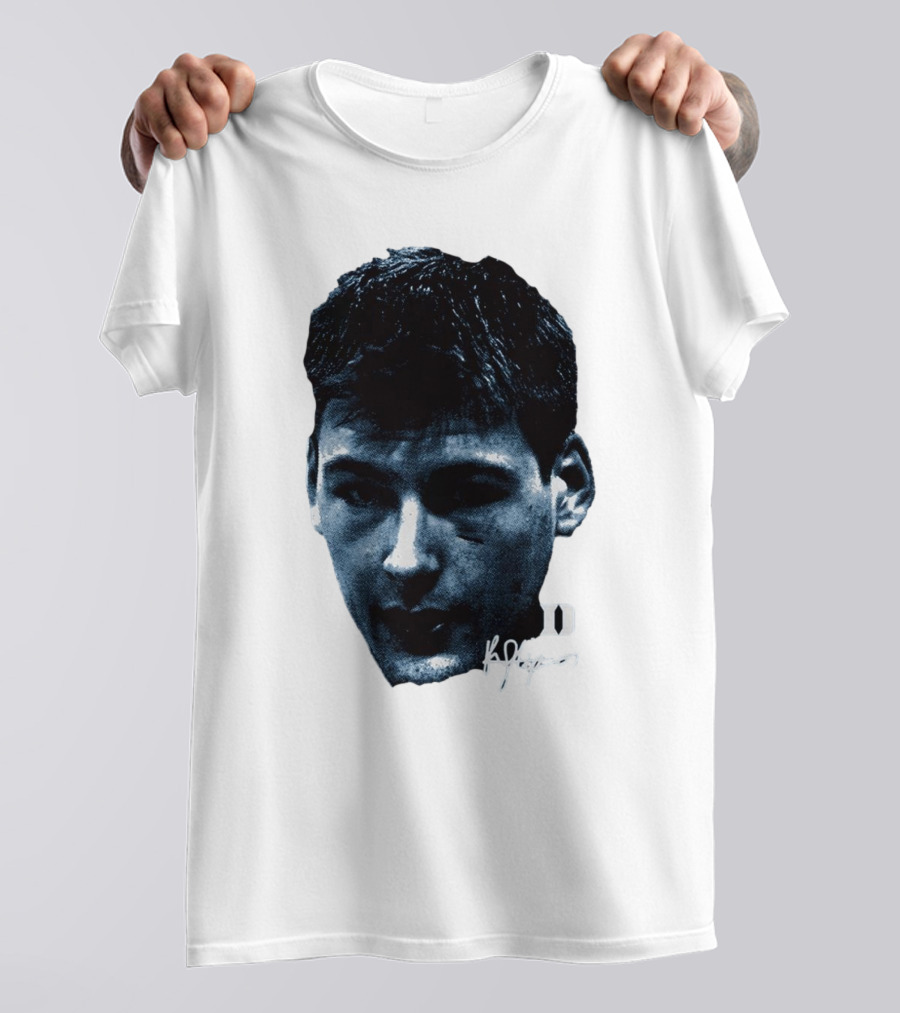 Kyle Filipowski Duke Blue Devils Signature Big Head Image T-Shirt