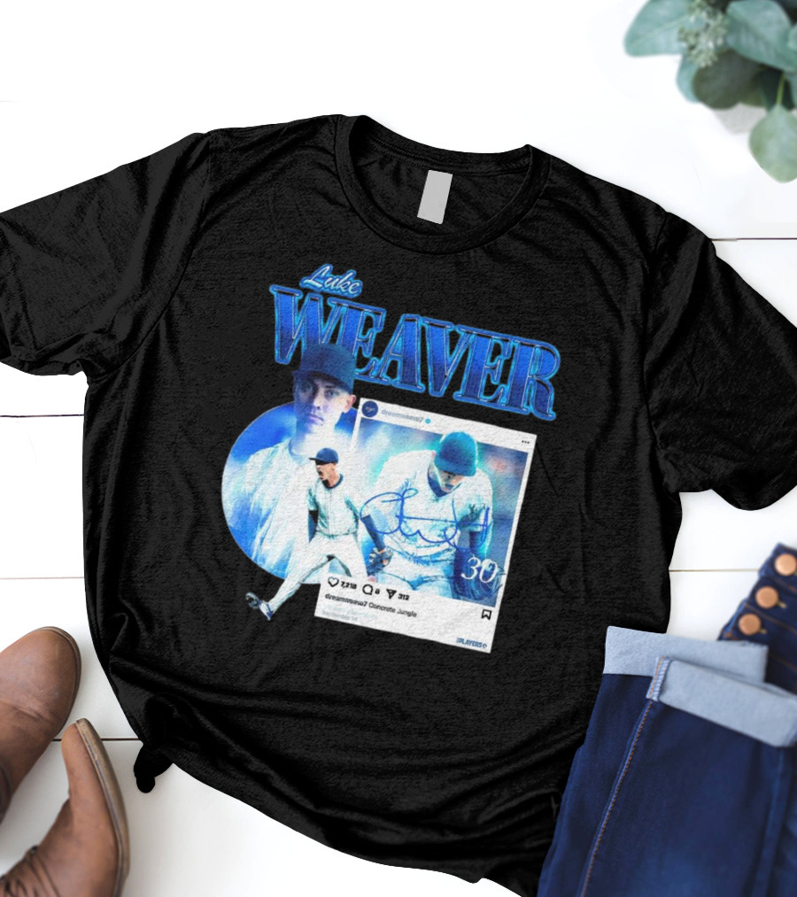 Luke Weaver Dream Weaver New York Concrete Jungle 30 Signature Playoffs T-Shirt