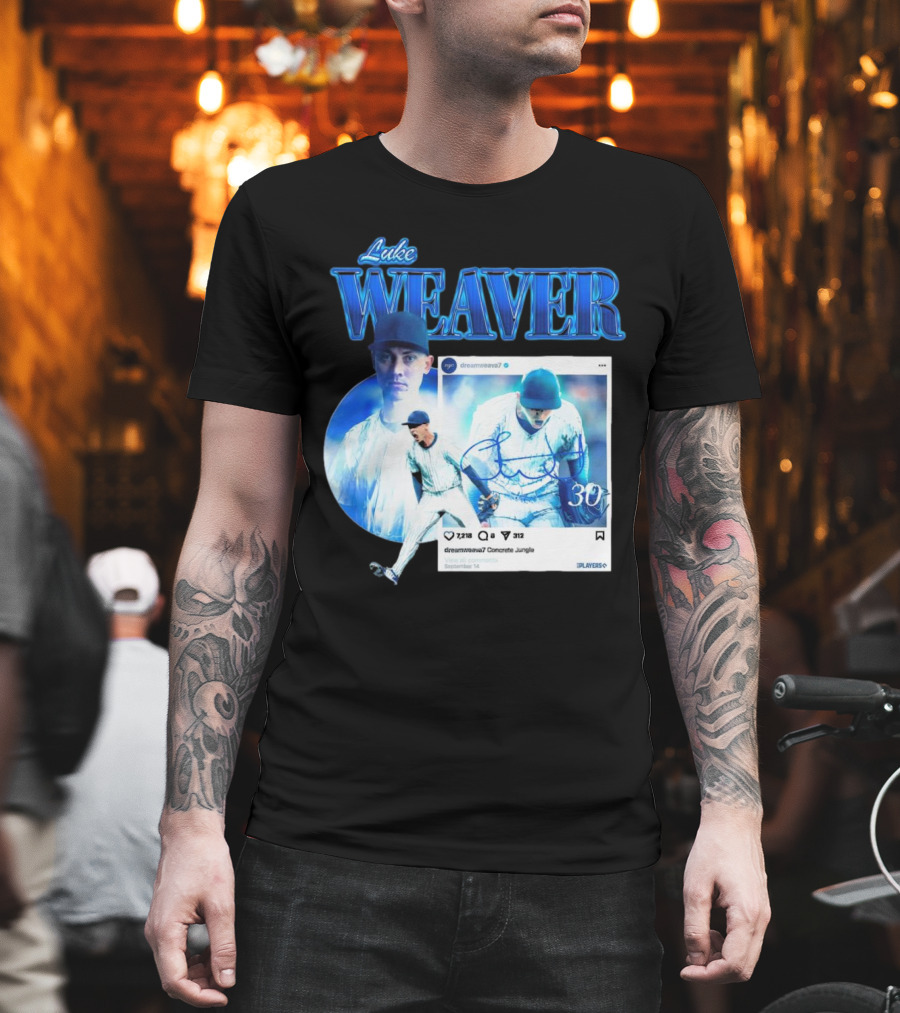 Luke Weaver Dream Weaver New York Concrete Jungle 30 Signature Playoffs T-Shirt