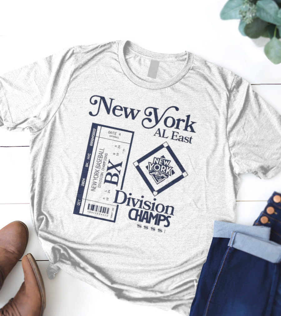 New York AL East BX Baseball Division Champs T-Shirt
