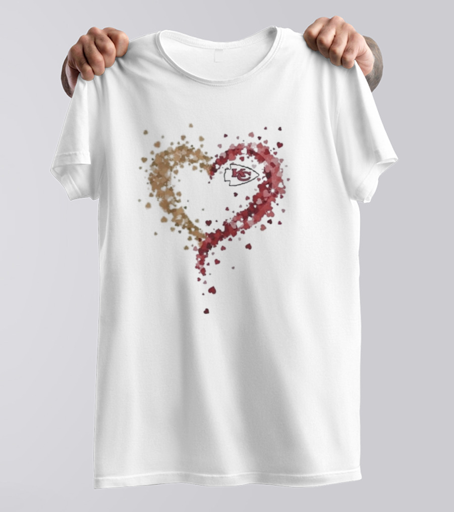 Passion Heart Kansas City Chiefs T-Shirt