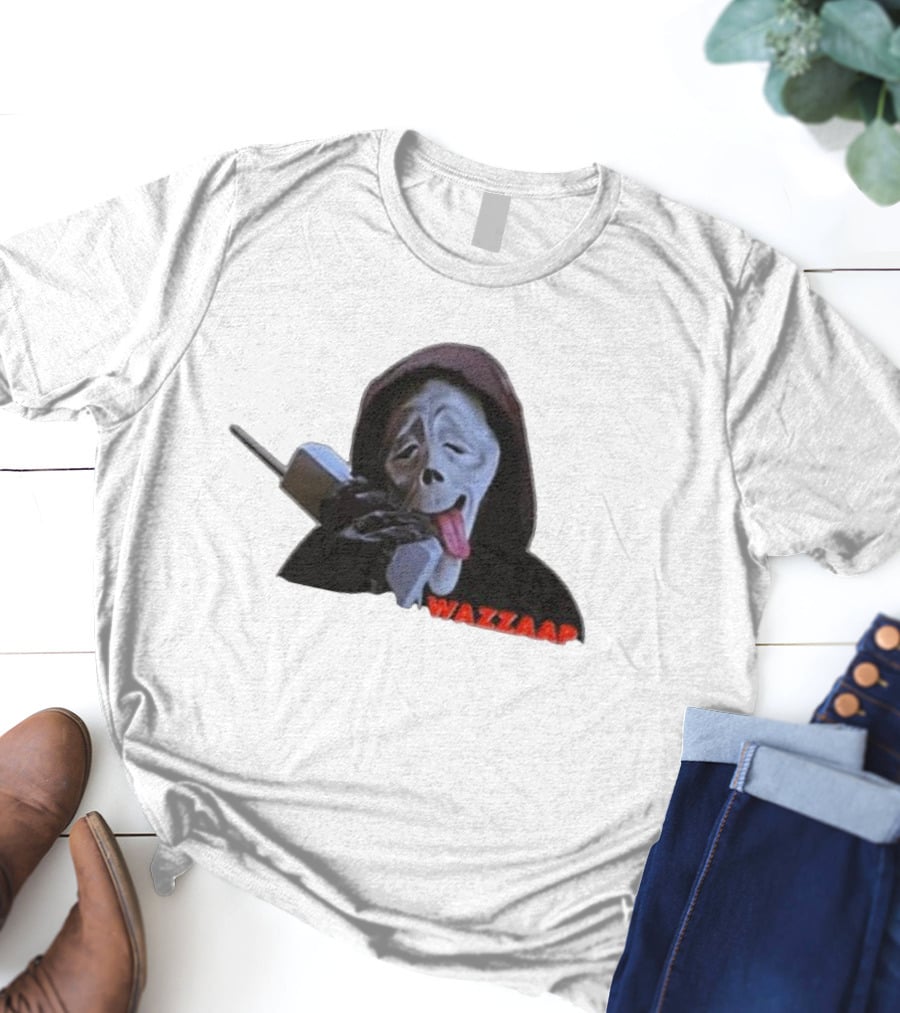 Wazzap Meme Hoodie Ghost Face With Phone T-Shirt