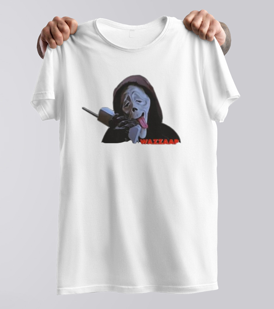 Wazzap Meme Hoodie Ghost Face With Phone T-Shirt