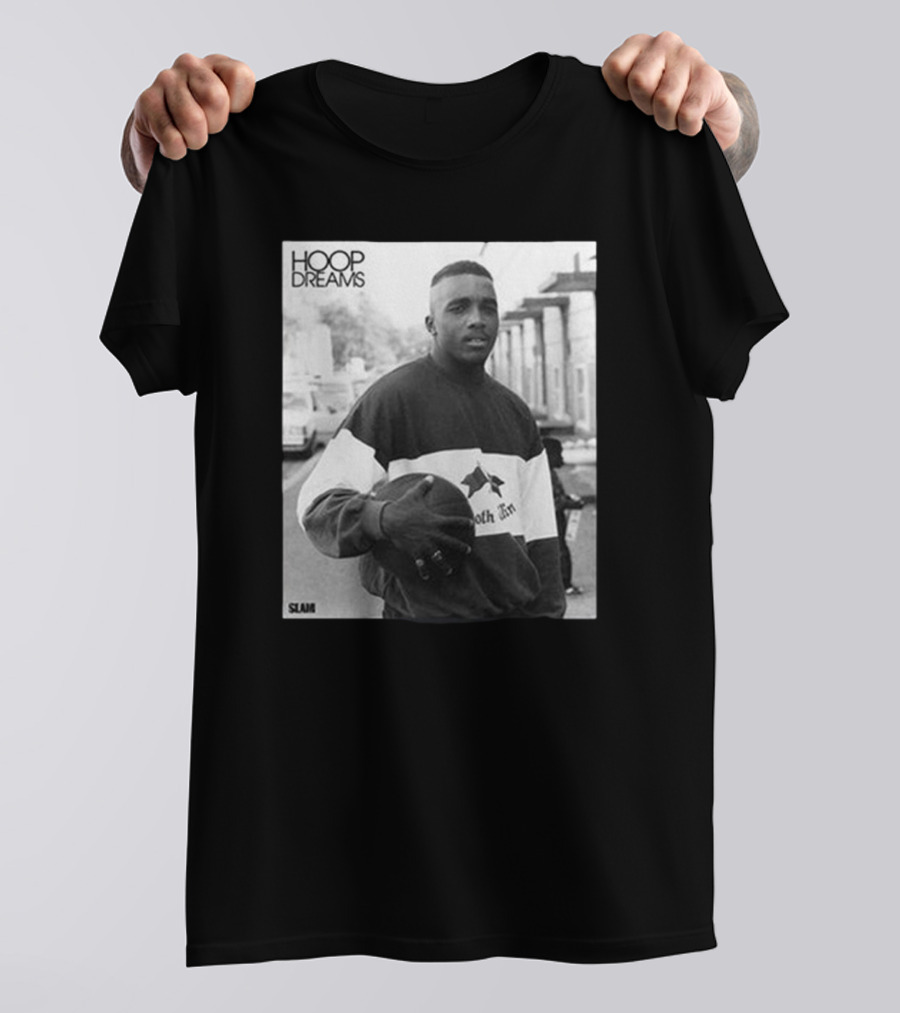 Hoop Dreams William Gates Photo Black And White SLAM T-Shirt