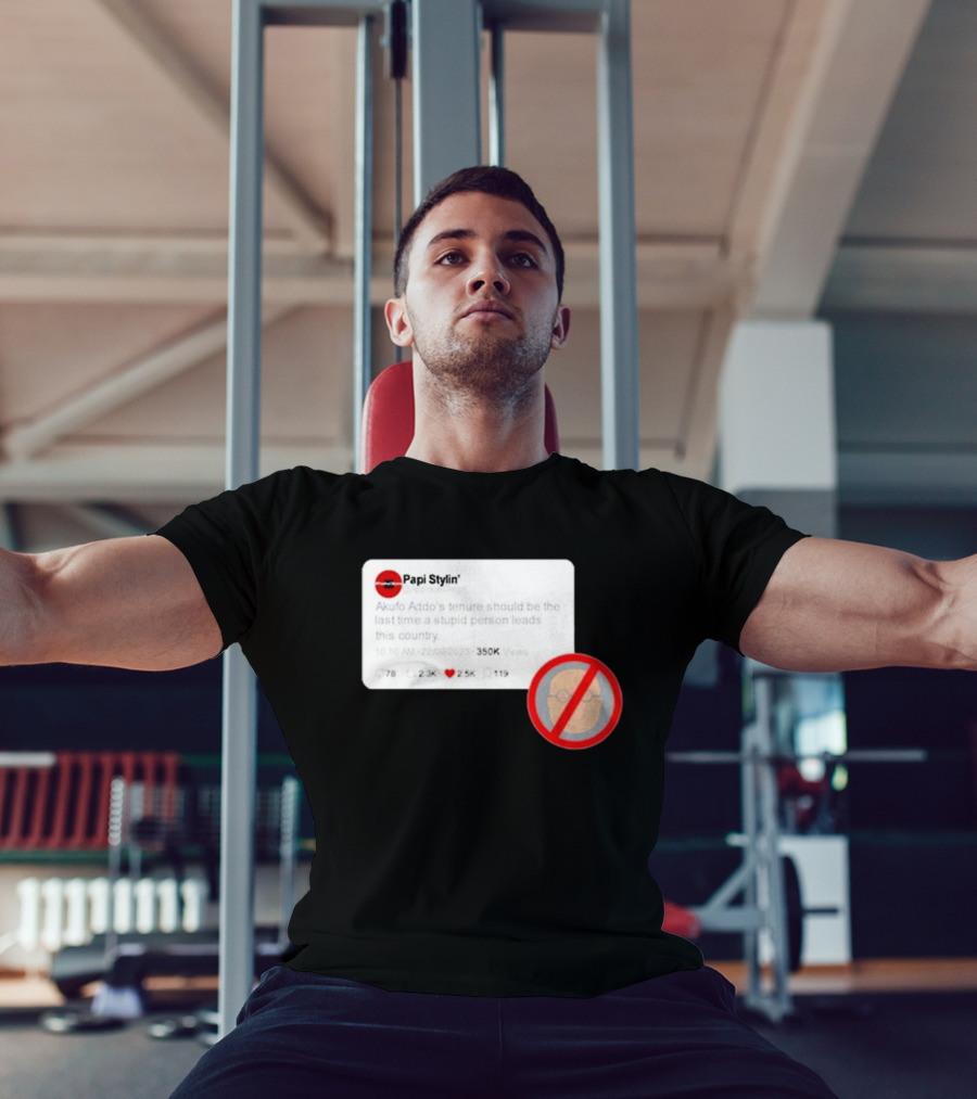 Kalyjay Papi Stylin Akufo Addo’s Tenure Should Be The Last Time A Stupid Person Leads This Country T-Shirt