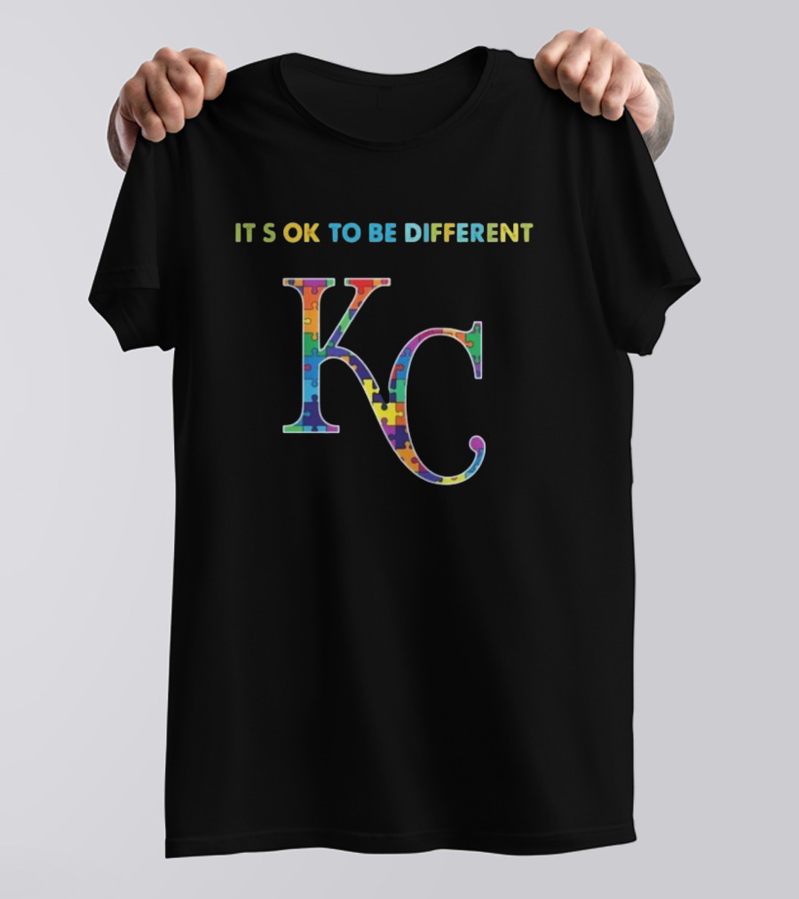 Kansas City Royals KC It's OK To Be Different Autism T-Shirt