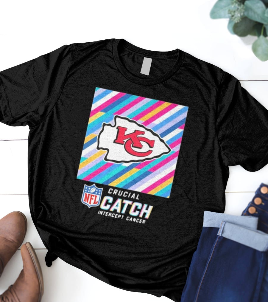 NFL Crucial Catch Intercept Cancer Kansas City Chiefs T-Shirt
