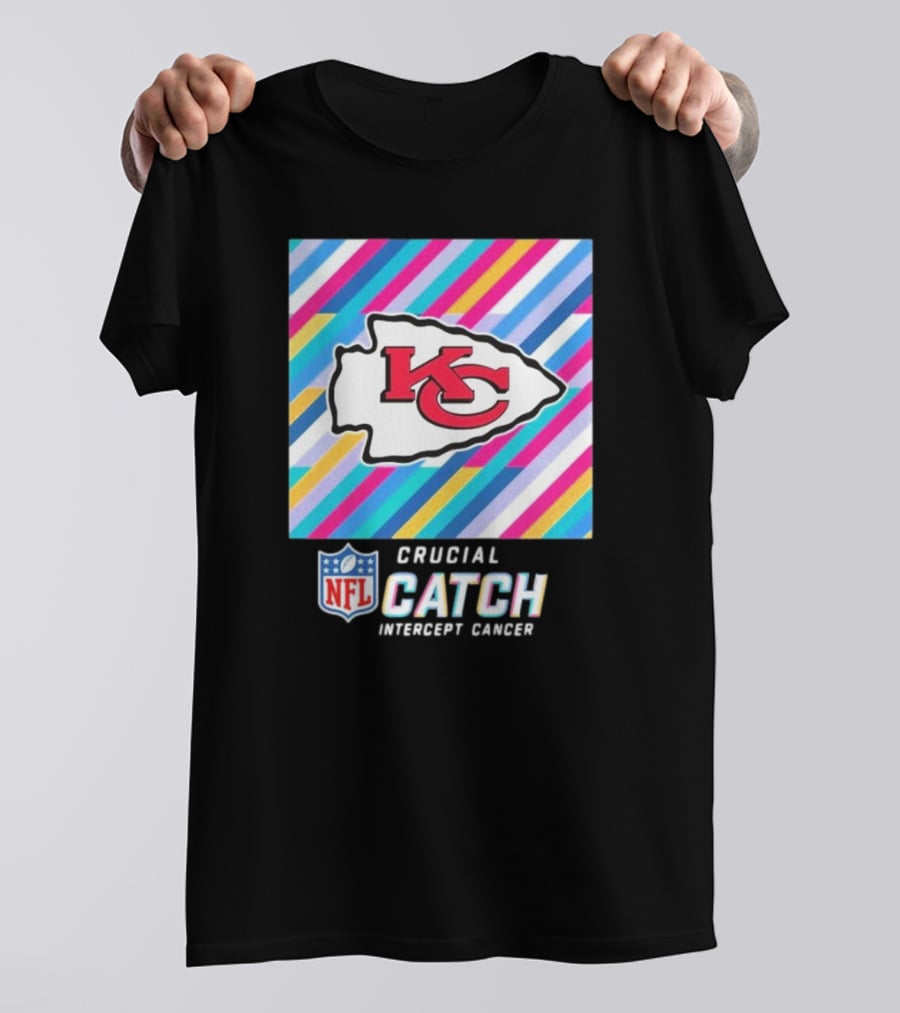 NFL Crucial Catch Intercept Cancer Kansas City Chiefs T-Shirt